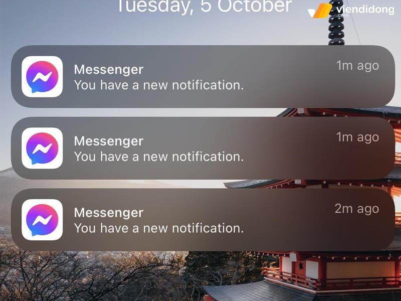 cách cài đặt Messenger hiển thị trên màn hình 1