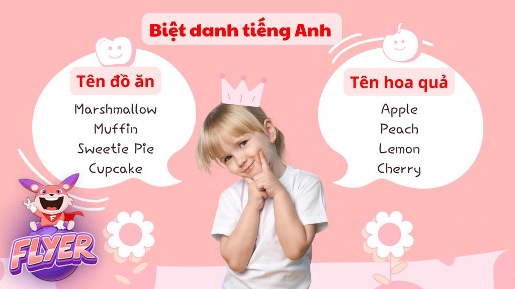 biệt danh hay cho con gái bằng tiếng Anh