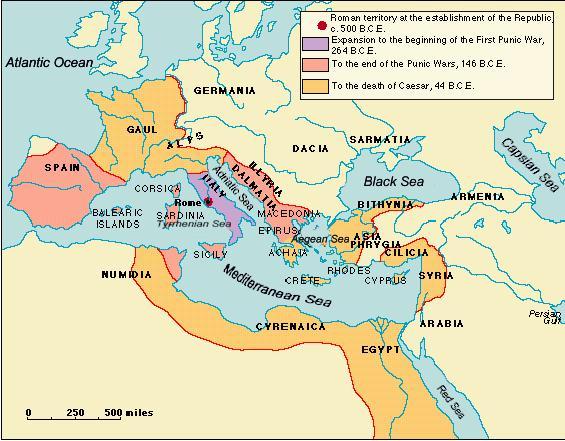 map of rome