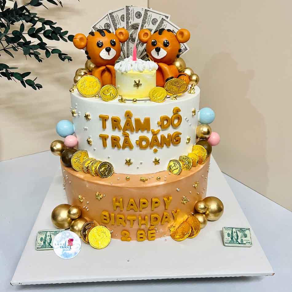 Bánh sinh nhật 2 tầng