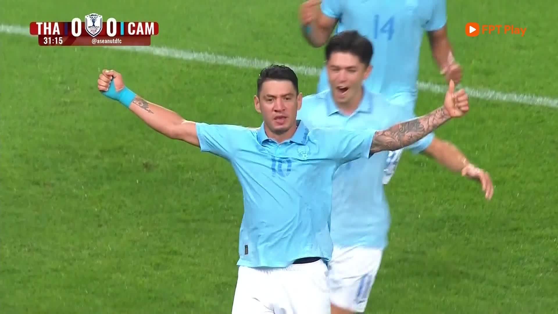 Thái Lan thắng tuyệt đối, Campuchia bị loại khỏi AFF Cup - 1