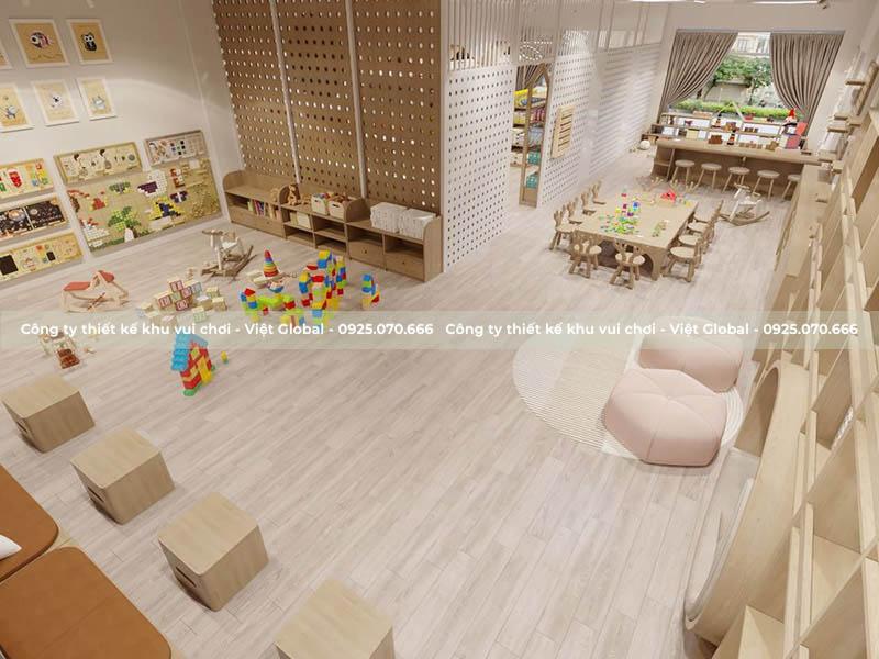 Không gian vui chơi bằng gỗ tại Kids Smart City