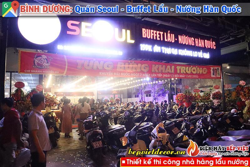 Bình Dương - Thi công Quán Seoul - Buffet Lẩu & Nướng Hàn Quốc