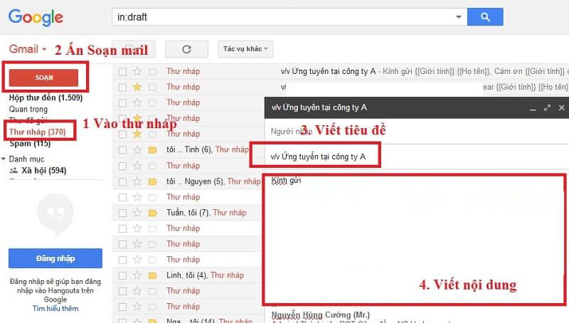 Tiêu đề CV