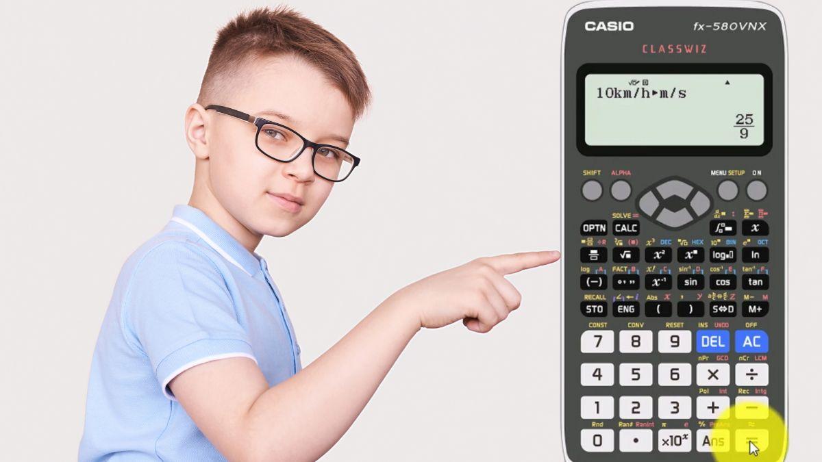 Cách đổi đơn vị trên máy tính Casio 580 siêu dễ cho bạn mới