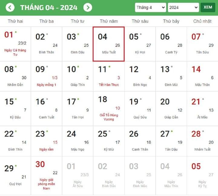 Tết Thanh minh năm 2024 là ngày nào?