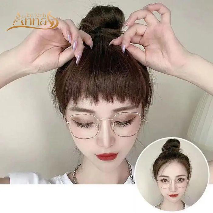 Tóc mái dài sole làm từ tóc thật 2
